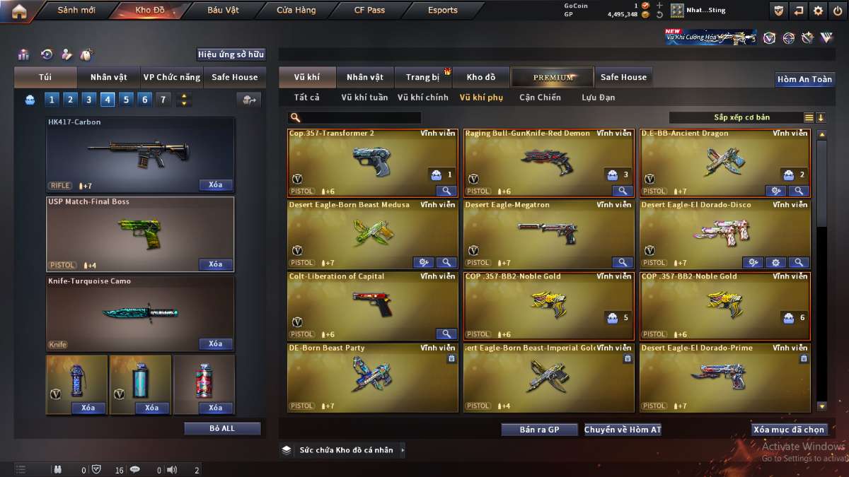 shop acc cf uy tin gia re